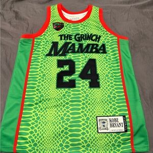 The Grinch Mamba #24 Kobe Bryant Basketball Jersey - Bright Green